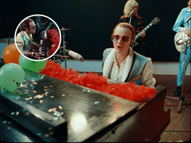 Elton John and Cara Delevingne