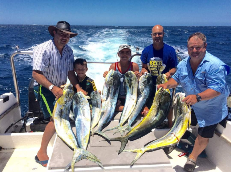 Dorado magic while out on a Charter Boat